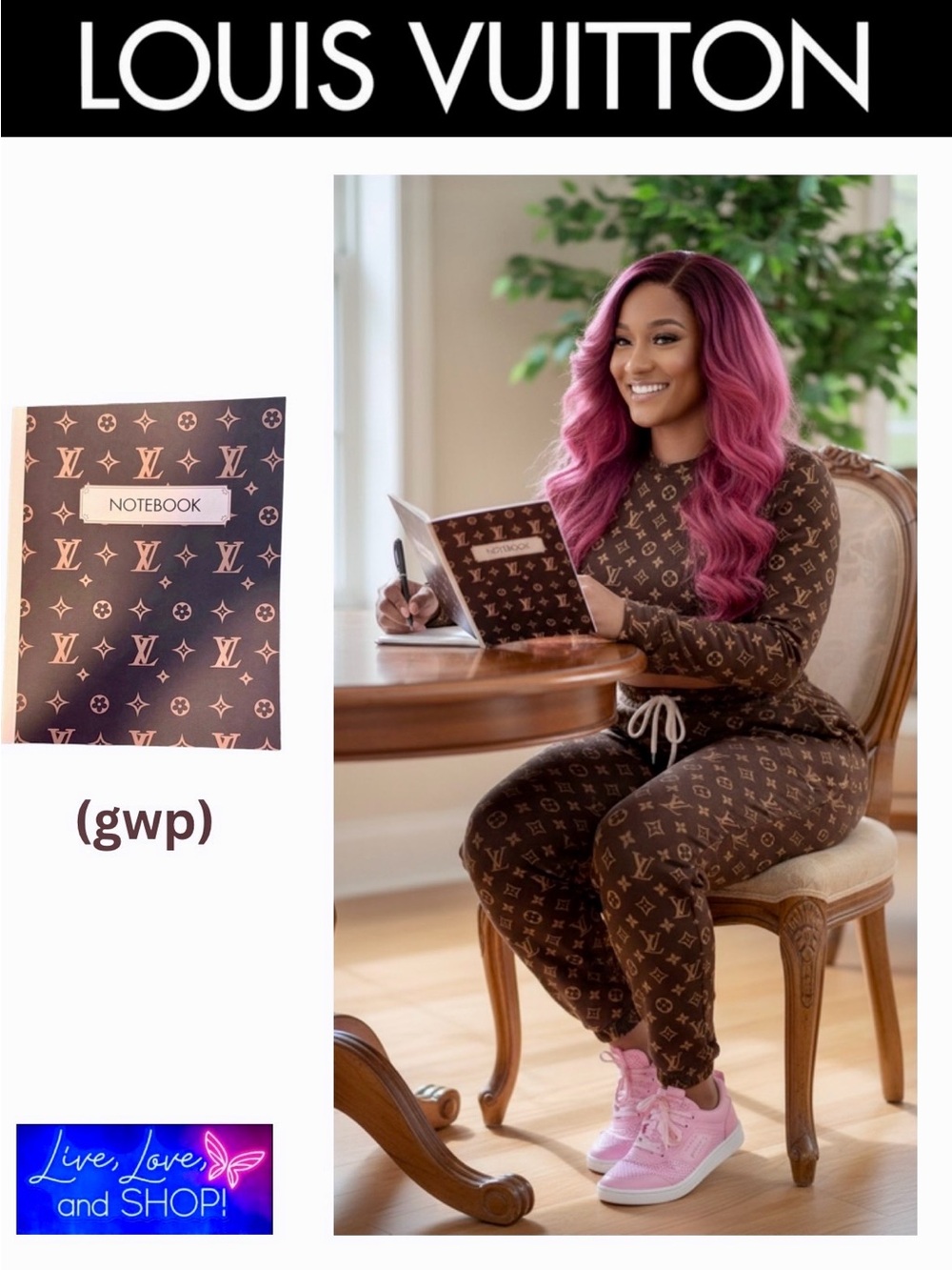 NOTEBOOK: LOUIS VUITTON Monogram (gwp,) NWOT